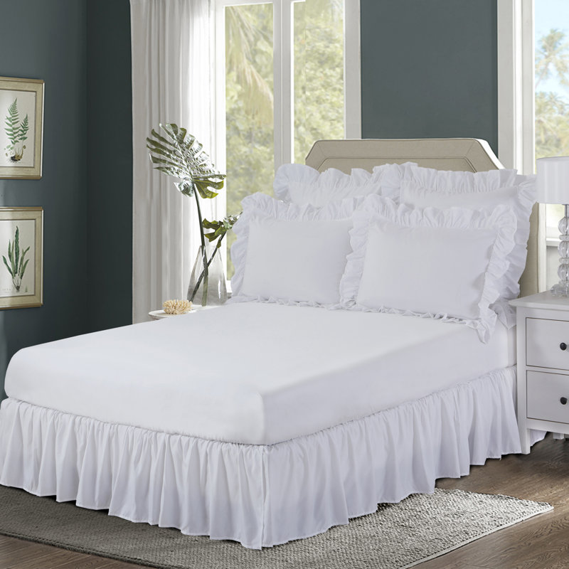 Bed Skirt For A Bed With Footboard Seating / Amazon Com Ruffled Dorm